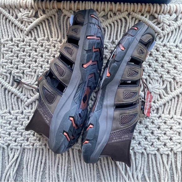 New Sketchers Men’s Slip-Ins Brown Sandals Size 9.5 main image 6